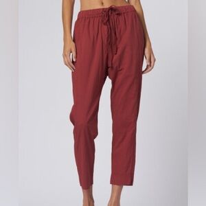 Xirena S Draper Cotton Pants in Rosewood Pink